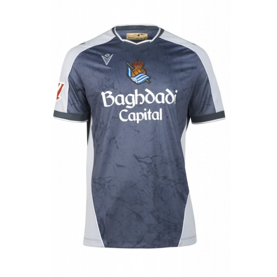 Camiseta visitante con patrocinio 2025/26 de la Real Sociedad para niño