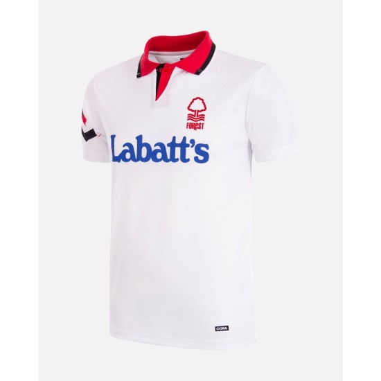 Mujeres Nottingham Forest 1992/93 De visitante Retro Camiseta - Blanca