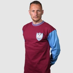 Camiseta Retro Manga Larga FA Cup West Ham United 1964 Hombre Camiseta Retro Manga Larga FA Cup West Ham United 1964 Hombre