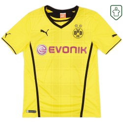 Camiseta retro BVB Borussia Dortmund 2013/14 local para hombre