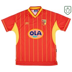 Hombre Camiseta retro local RC Lens 1999/00 Hombre Camiseta retro local RC Lens 1999/00