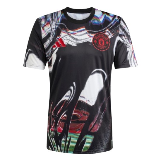 Mujer Manchester United 2025/26 Tercera Camiseta Pre Match - Negra