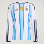 Camiseta oficial de local Argentina 2026 de manga larga para niño Camiseta oficial de local Argentina 2026 de manga larga para niño