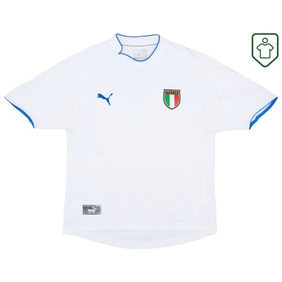 Camiseta retro visitante Italia 2003/04 para hombre