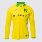 Camiseta Local de Manga Larga Mujer Norwich City 2025/26