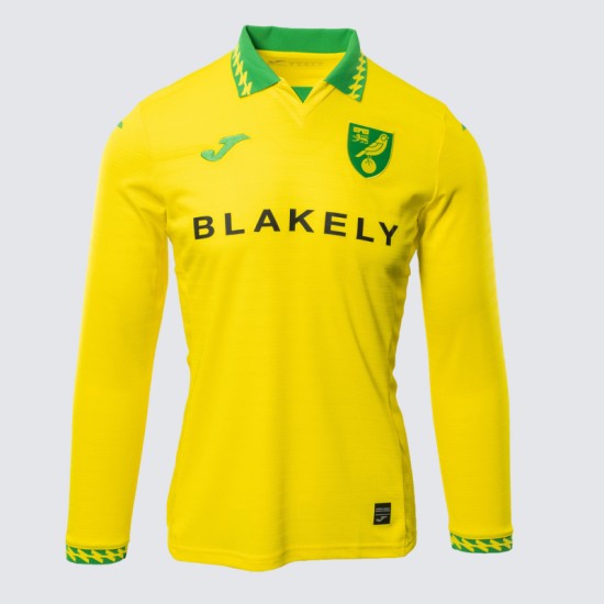 Camiseta Local de Manga Larga Mujer Norwich City 2025/26