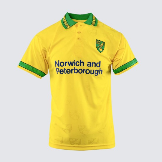 Camiseta retro de local del Norwich City para mujer 1994/96
