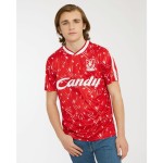 Camiseta retro local Candy Liverpool 1989/91 de hombre