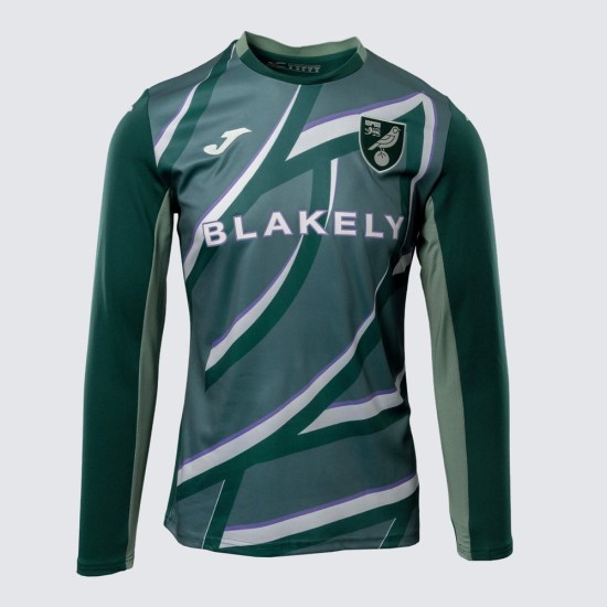 Camiseta Manga Larga Segunda Norwich City 2025/26 Mujer