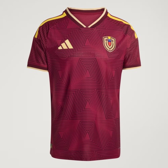 Camiseta local auténtica de la Copa del Mundo 2026 de Venezuela para hombre