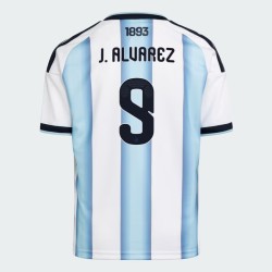Camiseta Oficial Local Argentina 2026 Hombre J. ALVAREZ #9