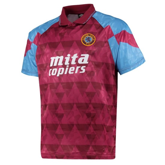 Camiseta Retro Aston Villa 1990 - Roja Hombre