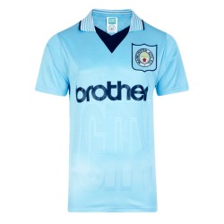 Camiseta Retro de Local Manchester City 1996 para Hombre