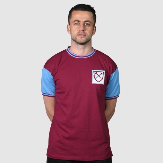 Camiseta Retro Local West Ham United 1966 #6 Hombre Camiseta Retro Local West Ham United 1966 #6 Hombre