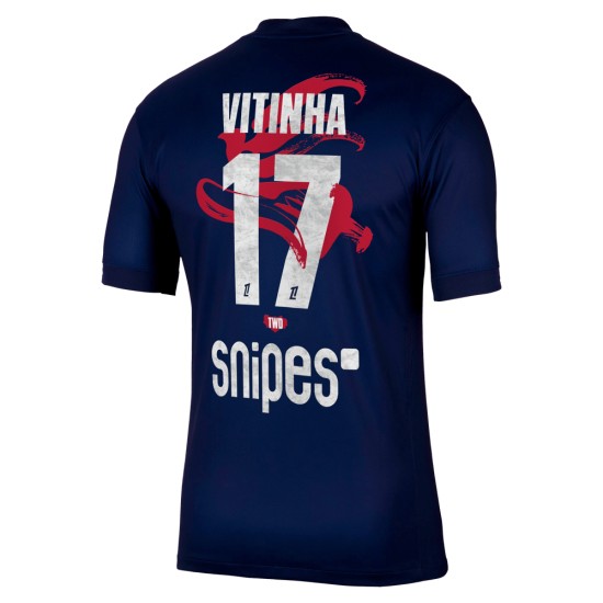 Camiseta Local Año Nuevo Lunar 2025/26 PSG Vitinha #17 Niño
