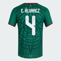 Camiseta Oficial Local México 2026 Hombre E. ÁLVAREZ #4