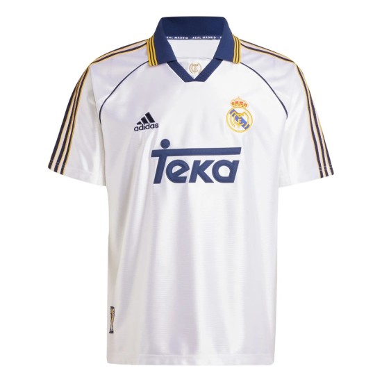 Camiseta Retro de Casa Real Madrid 99/00 para Mujer Camiseta Retro de Casa Real Madrid 99/00 para Mujer