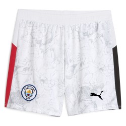 Pantalones cortos niño Manchester City 2025/26 KidSuper - Blancos