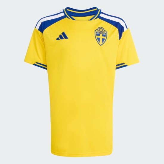 Camiseta local de la Copa del Mundo 2026 de Suecia para niño Camiseta local de la Copa del Mundo 2026 de Suecia para niño