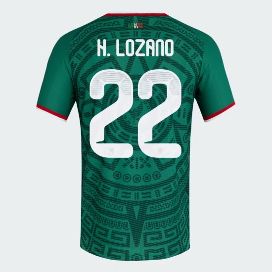 Camiseta Oficial Local México 2026 Hombre H. LOZANO #22 Camiseta Oficial Local México 2026 Hombre H. LOZANO #22
