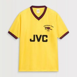 Camiseta Retro Centenario de Visitante Arsenal 1985 para Hombre