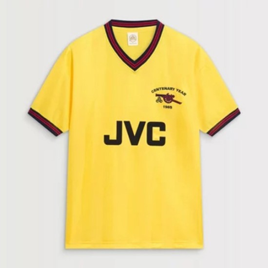 Camiseta Retro Centenario de Visitante Arsenal 1985 para Hombre