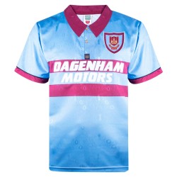 Camiseta retro visitante aniversario hombre West Ham United 1995 azul celeste