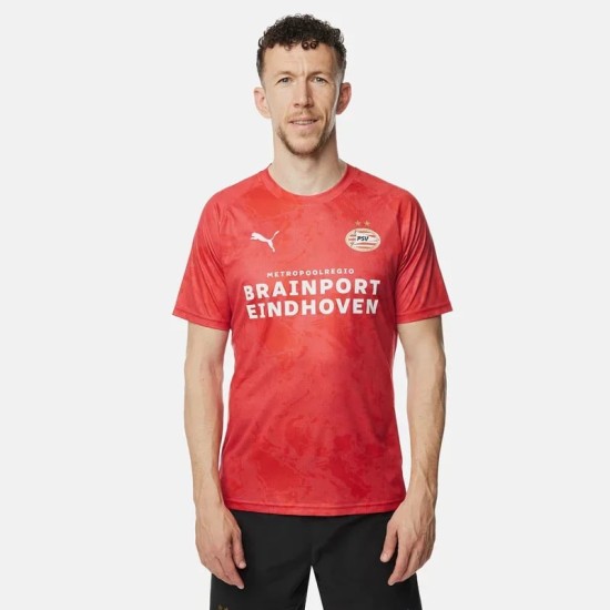 Camiseta Tercera Prematch Roja 2025/26 PSV para Niño Camiseta Tercera Prematch Roja 2025/26 PSV para Niño