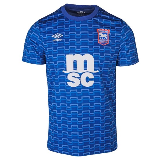Camiseta de calentamiento local Ipswich Town 2025/26 hombre Camiseta de calentamiento local Ipswich Town 2025/26 hombre