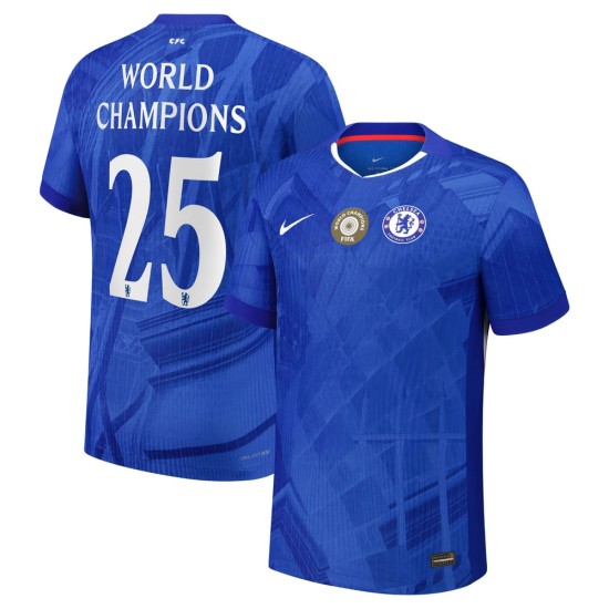 Camiseta Local Chelsea 2025/26 Niño - Campeones del Mundo n.º 25