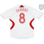 Camiseta retro visitante hombre Liverpool 2007/08 Gerrard #8