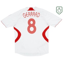 Camiseta retro visitante hombre Liverpool 2007/08 Gerrard #8