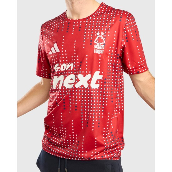 Camiseta previa al partido tercera Europa del Nottingham Forest 2025/26 para mujer
