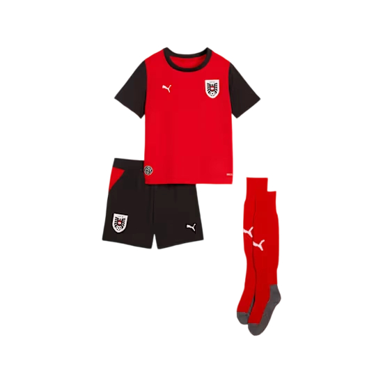 Conjunto de niño Austria 2026 Copa del Mundo local Conjunto de niño Austria 2026 Copa del Mundo local