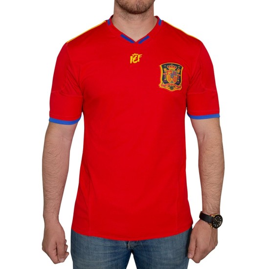 Camiseta Retro España 2010 Copa del Mundo Conmemorativa Roja Niño