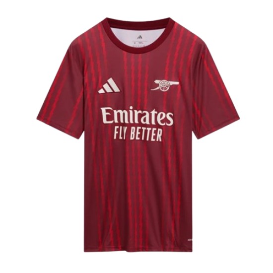 Niño Arsenal 2025/26 Tercera Camiseta Prepartido – Roja