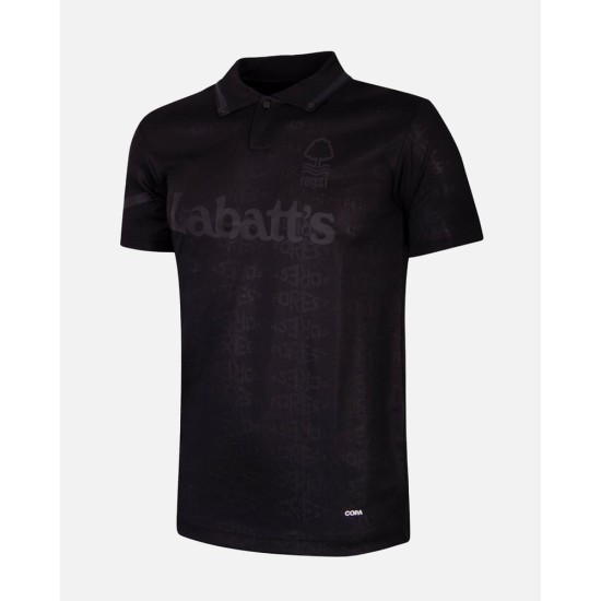 Mujeres Nottingham Forest 1992/93 De visitante Retro Camiseta - Negra