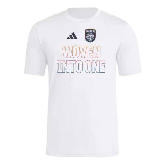 Camiseta Hombre San Diego FC 2025 Tercera Hook AEROREADY Blanca