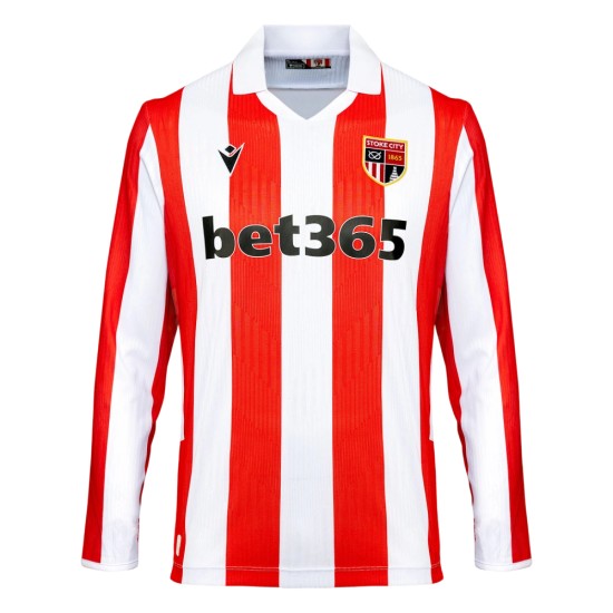 Camiseta local Stoke City 2026/27 manga larga para hombre