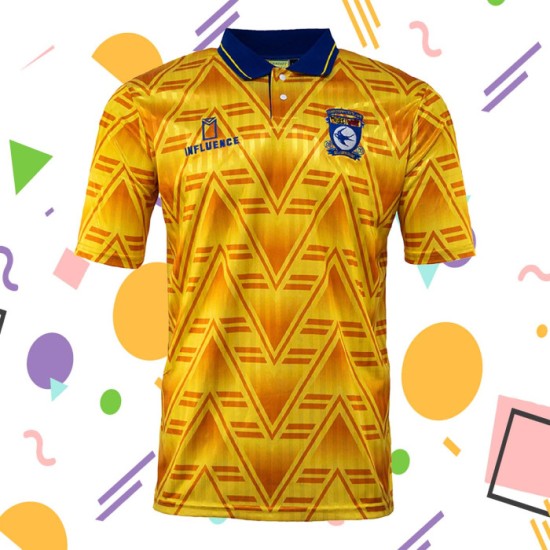 Camiseta Retro de Visitante 1991 de Cardiff City para Niño