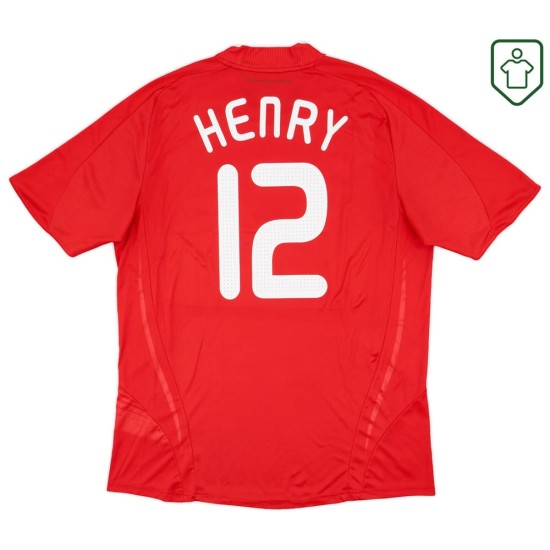 Camiseta retro visitante Francia 2007/08 para hombre Henry #12 Camiseta retro visitante Francia 2007/08 para hombre Henry #12