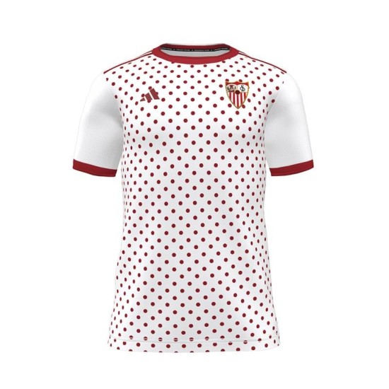 Mujer Sevilla FC 2025/26 Tercera Camiseta de prepartido - Blanca