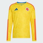 Camiseta de manga larga local de la Copa del Mundo 2026 de Colombia para hombre