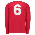 Camiseta retro Inglaterra final Mundial visitante 1966 manga larga #6 hombre