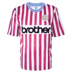 Camiseta Retro de Visitante Manchester City 1988 para Hombre