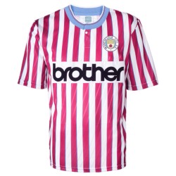 Camiseta Retro de Visitante Manchester City 1988 para Hombre