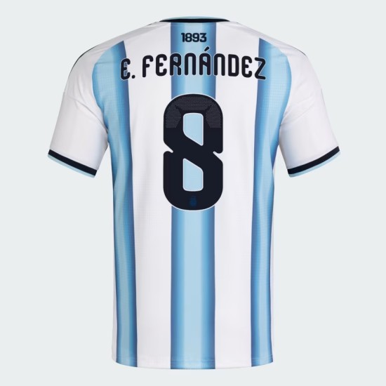 Camiseta Oficial Local Argentina 2026 Hombre E. FERNÁNDEZ #8