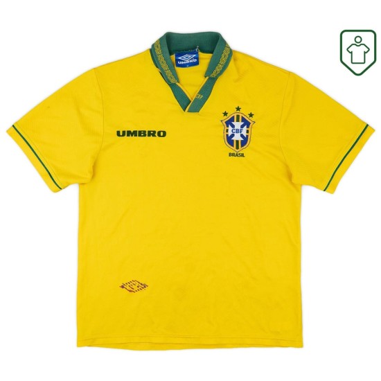 Camiseta retro local Brasil 1993/94 para hombre Camiseta retro local Brasil 1993/94 para hombre
