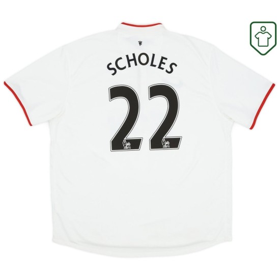 Camiseta retro visitante hombre Manchester United 2012/14 Scholes #22