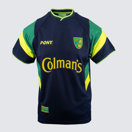 Camiseta retro del Norwich City para mujer 1998/99